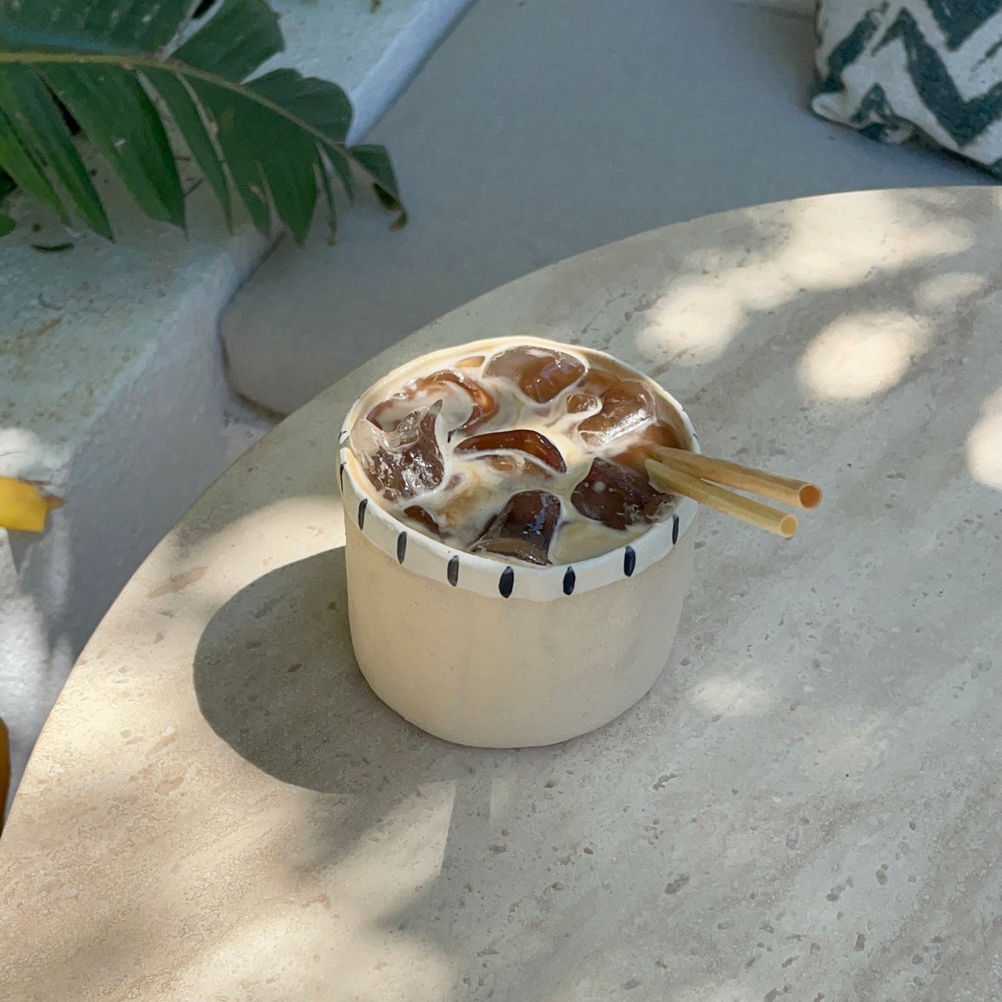 Nipa Stoneware Bardak | Krem