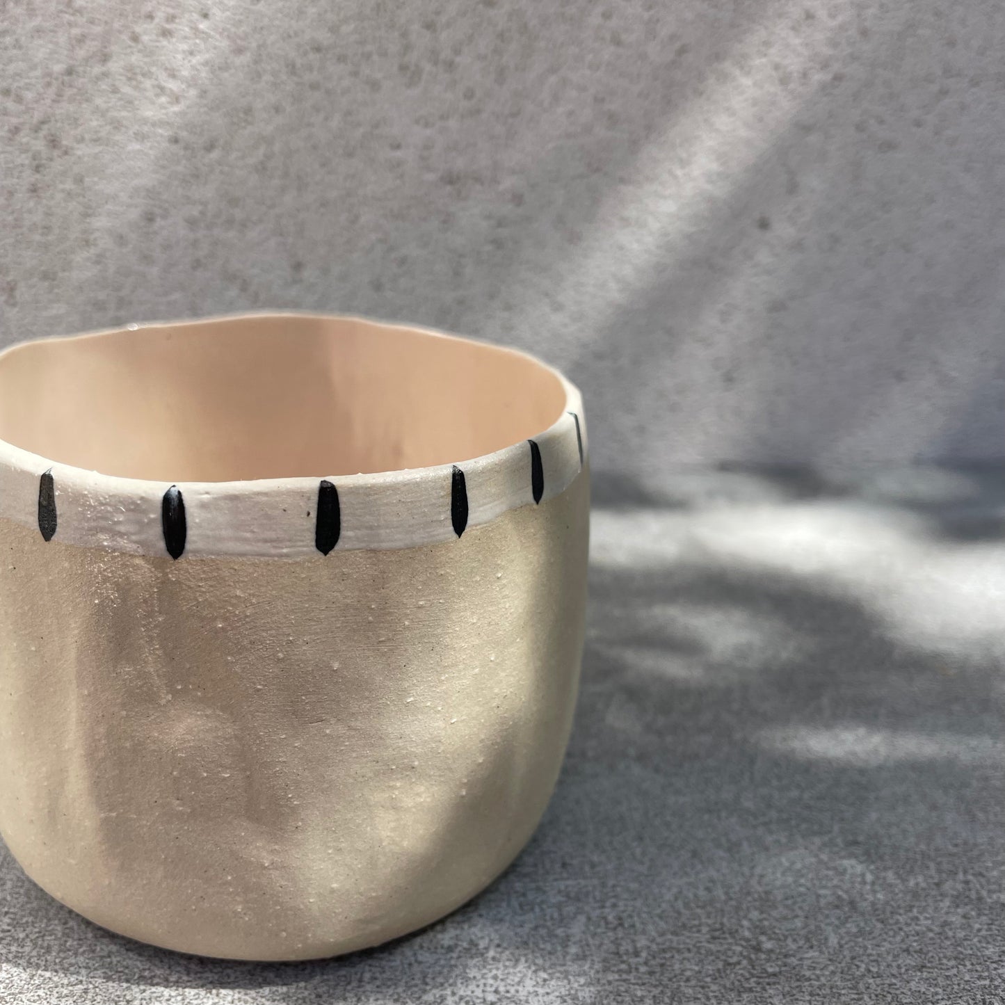 Nipa Stoneware Bardak | Krem