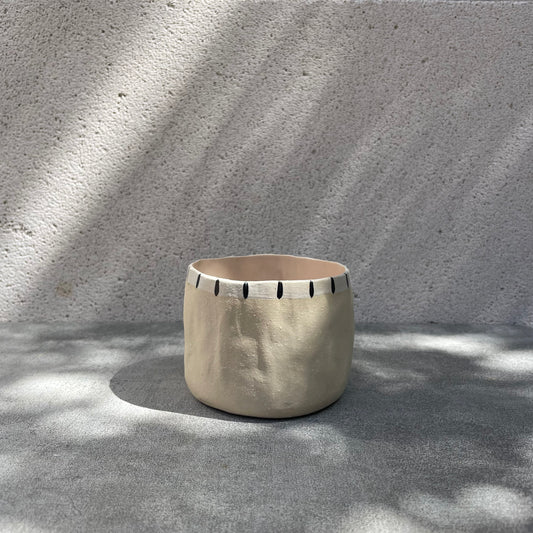 Nipa Stoneware Bardak | Krem